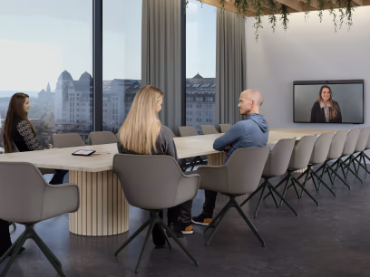 Neat Board Pro installed as an integrated touch collaboration display in a meeting room