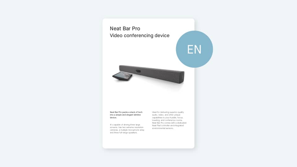 Download Neat Bar Pro Manual