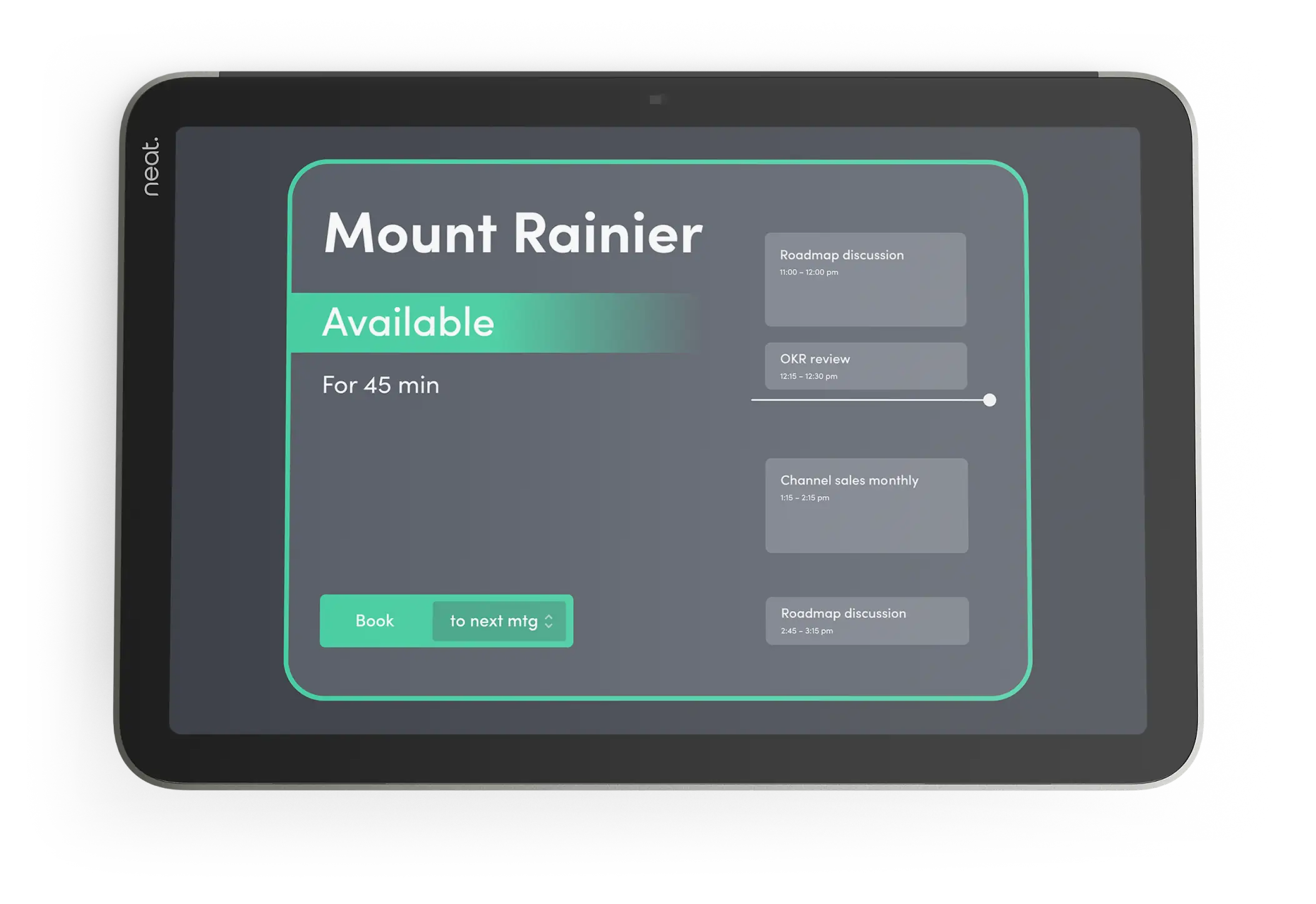 Envoy running on Neat Pad Pro.